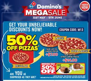 50% Off Domino’s Voucher Code