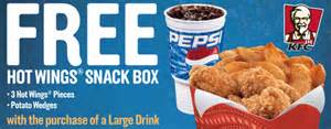 Free KFC Hot Wings