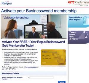 Free Regus Gold Card Membership