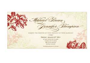 Free Wedding Invitation Samples