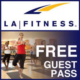 LA Fitness - Free 1 Day Gym Pass