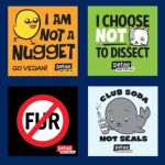 Free PETA Animal Stickers