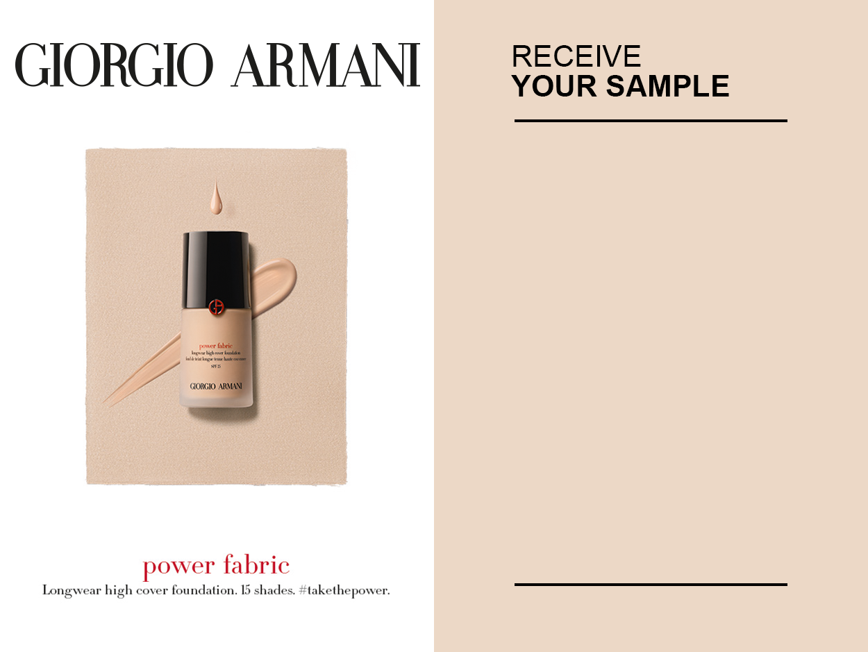 Giorgio Armani Free Sample Power Fabric